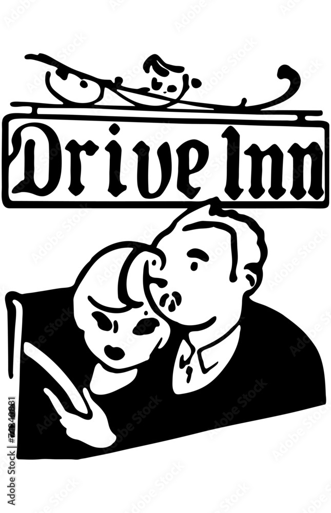 Naklejka premium Drive Inn