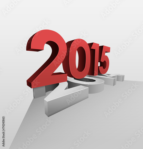 Canvas Print Red 2015 squashing 2014
