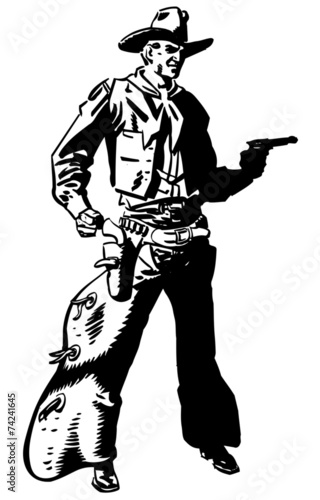 Cowboy Drawing Pistol