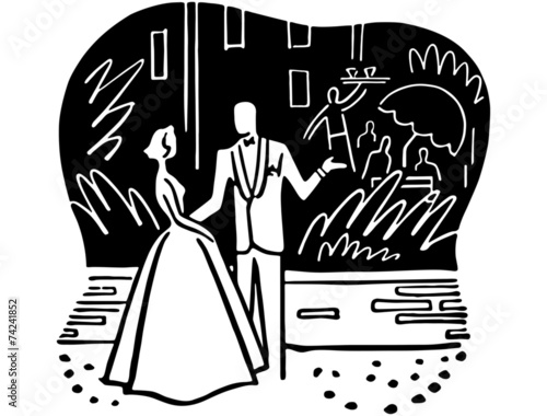 Couple Outside Nightclub