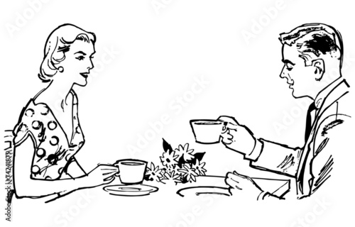 Couple Having Tea