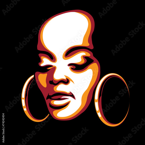 african woman face