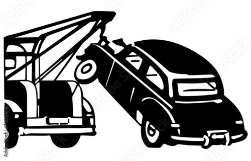 Car Being Towed