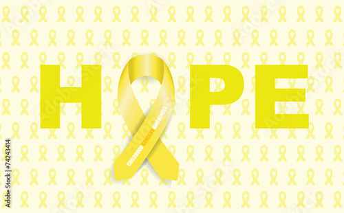 childhood cancer ribbon