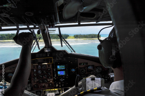 Landeanflug auf Denis Island