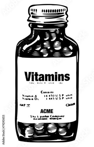 Bottle Of Vitamins