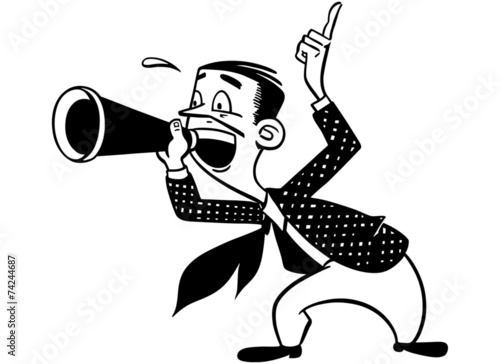 Announcer With Megaphone