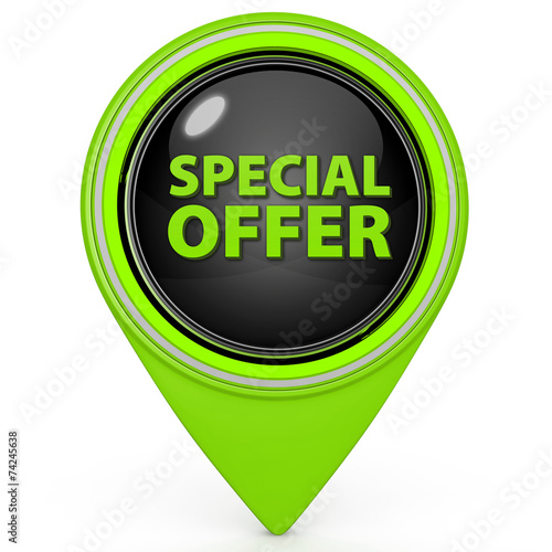Free Download Special offer pointer icon on white background - GFXLoad