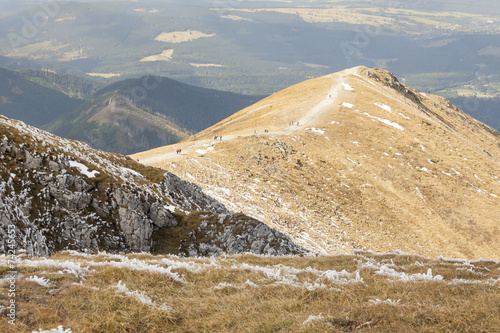 View from Ciemniak  - Tatras Mountains. Autumn day.