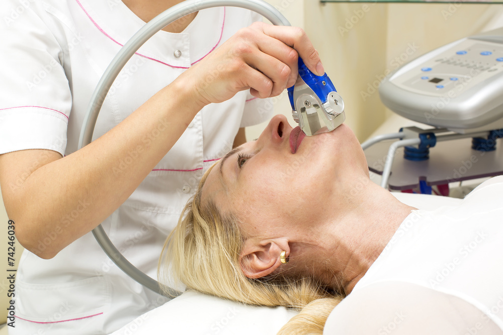 woman is in the process at the clinic lipomassage woman is in the process at the clinic lipomassage