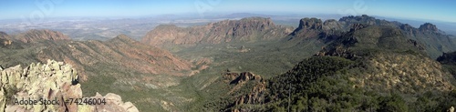 Chisos Mountains in Big Bend National Park photo