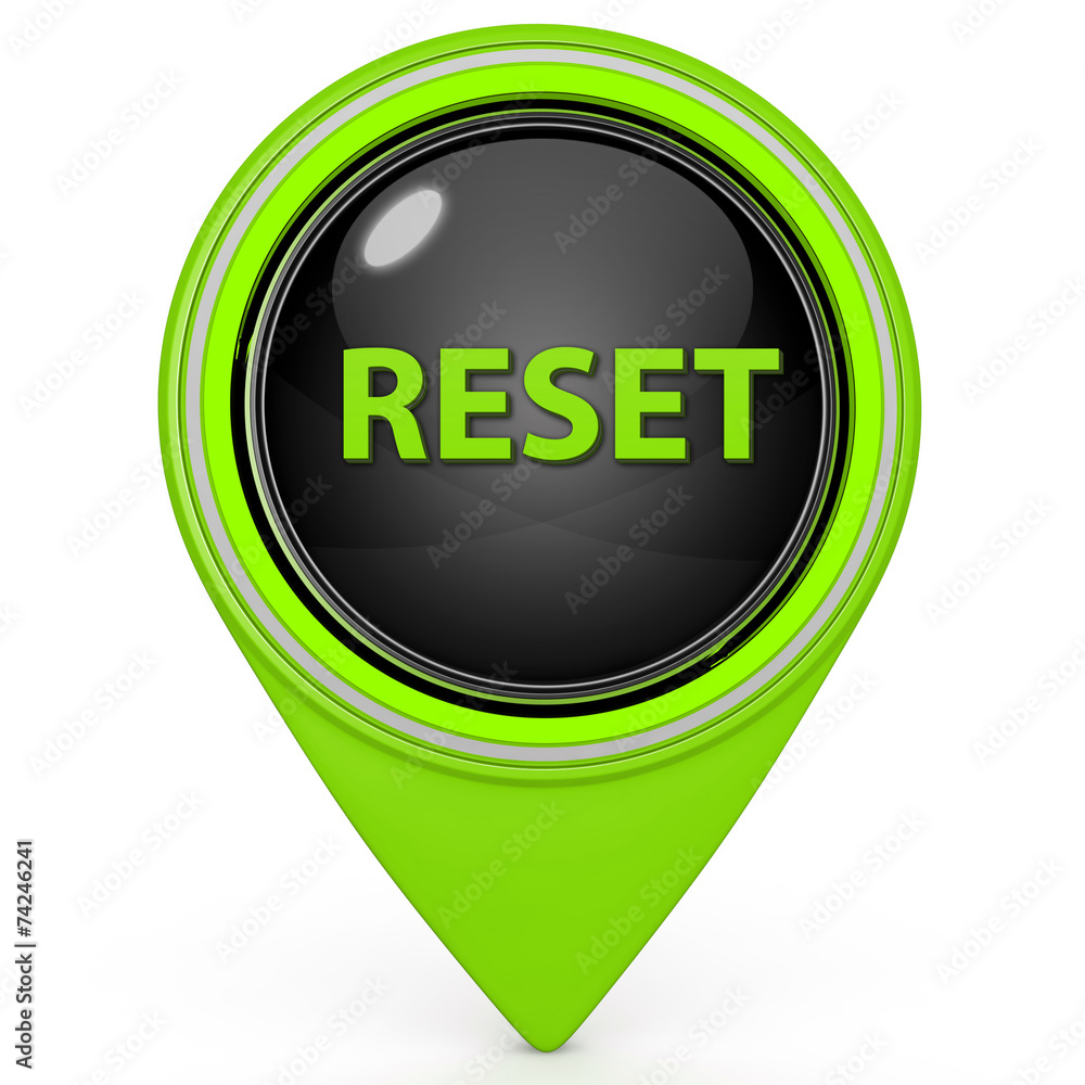 reset pointer icon on white background reset pointer icon on white background