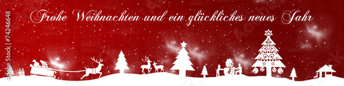cb20 ChristmasBanner - sterne - deutsch mit text - 4zu1 - g2669