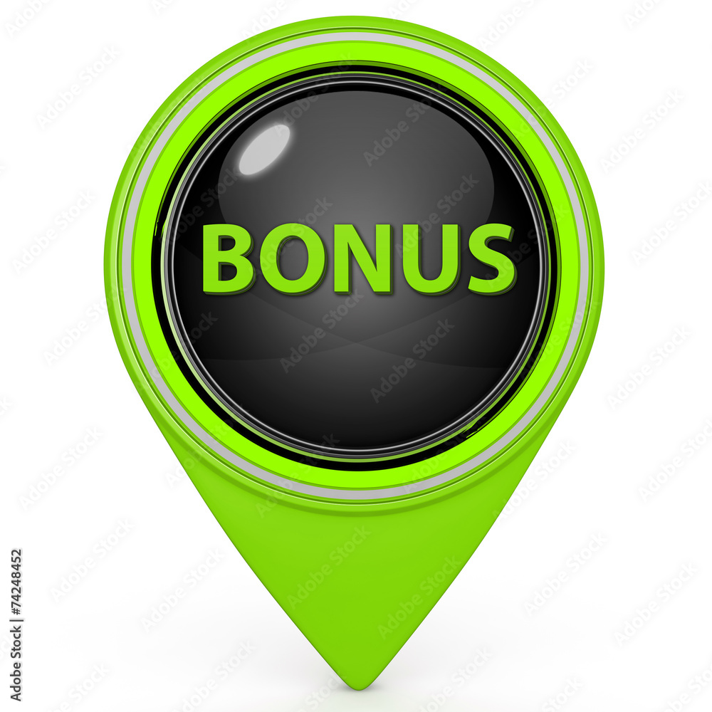 Bonus pointer icon on white background Bonus pointer icon on white background