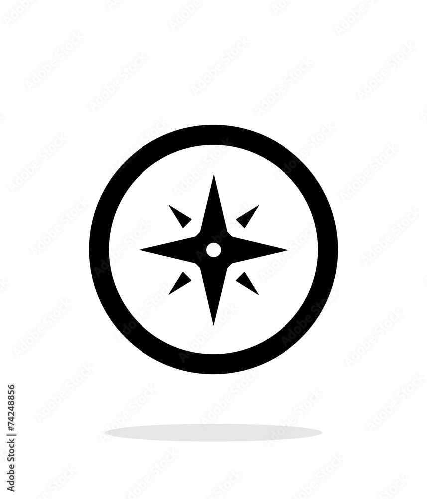 Wind rose icon on white background. Wind rose icon on white background.