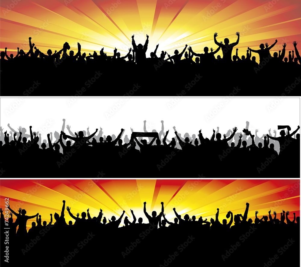 Advertising banners for sports championships and concerts. Advertising banners for sports championships and concerts.