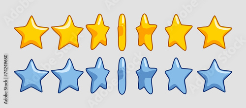 different rotation stars