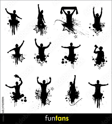 Silhouettes for advertising banner