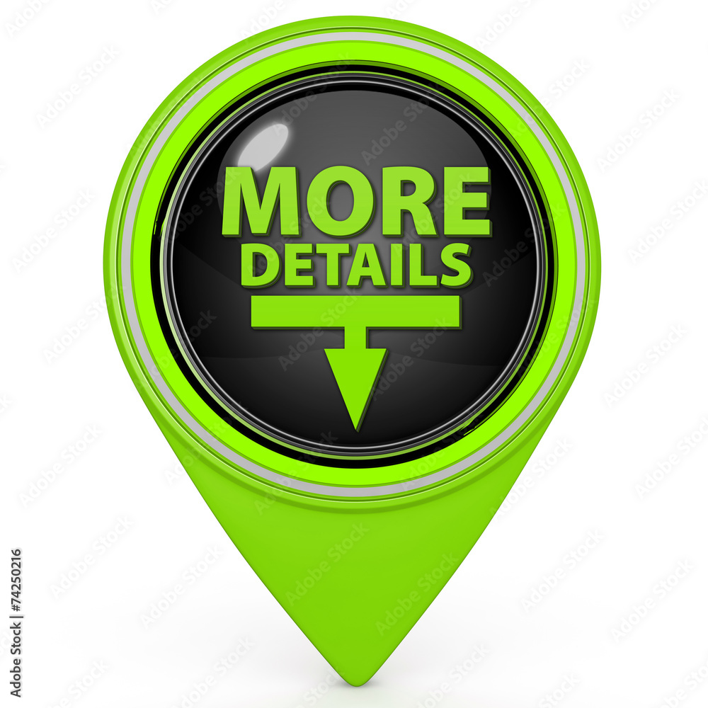 More details pointer icon on white background More details pointer icon on white background
