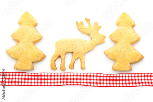 Weihnachtsplätzchen Hirsch und Tannenbaum
