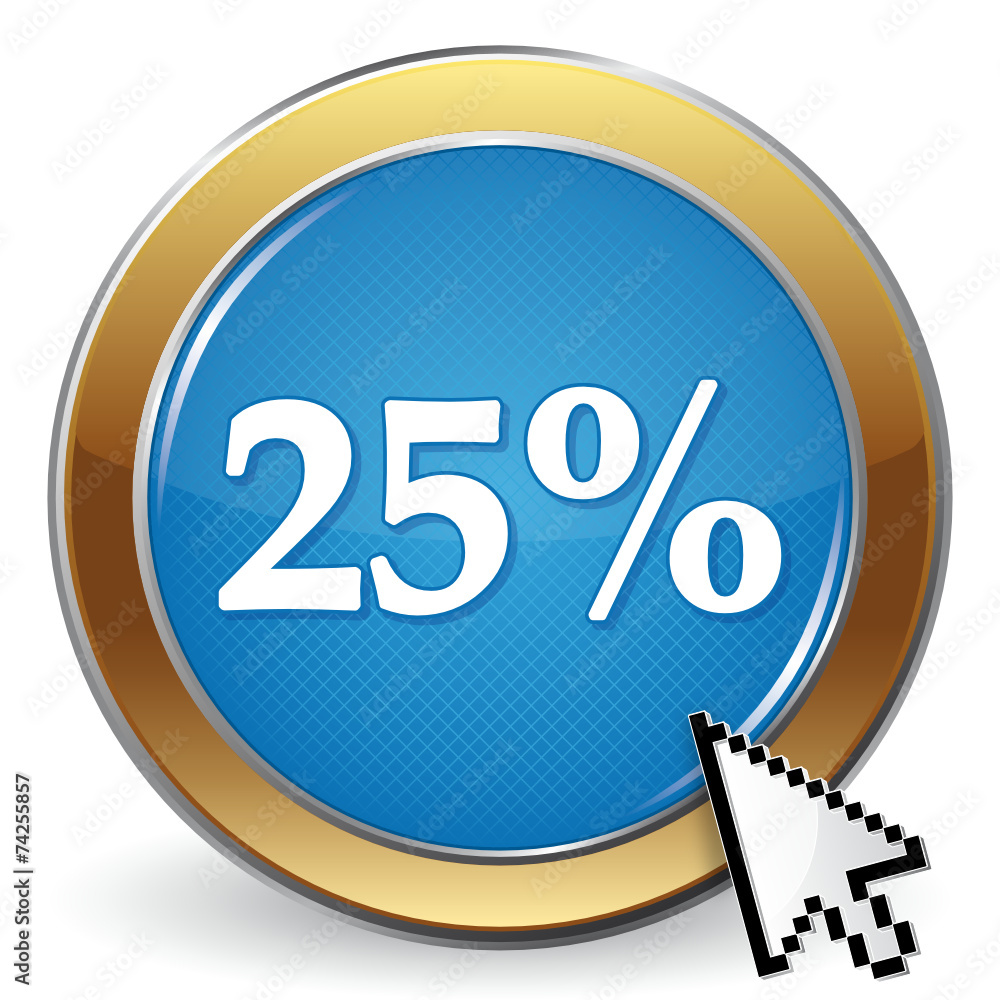 25 PERCENT ICON