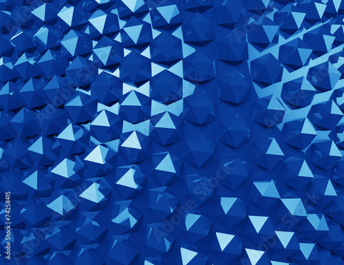 Abstract geometric style blue background