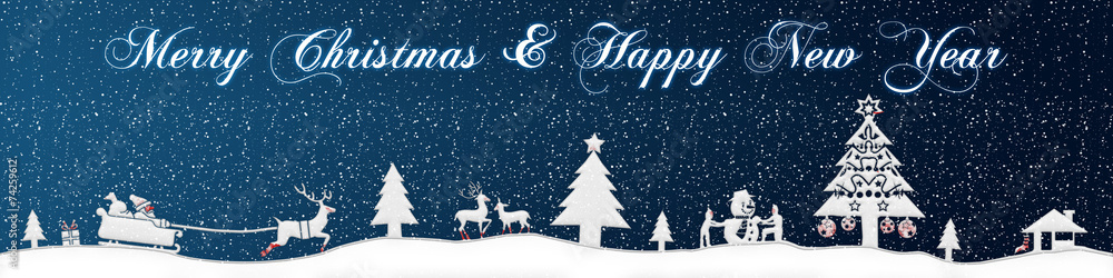 cb24 ChristmasBanner - snow - english with text - 4to1 - e2672