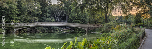 Bow bridge in summer