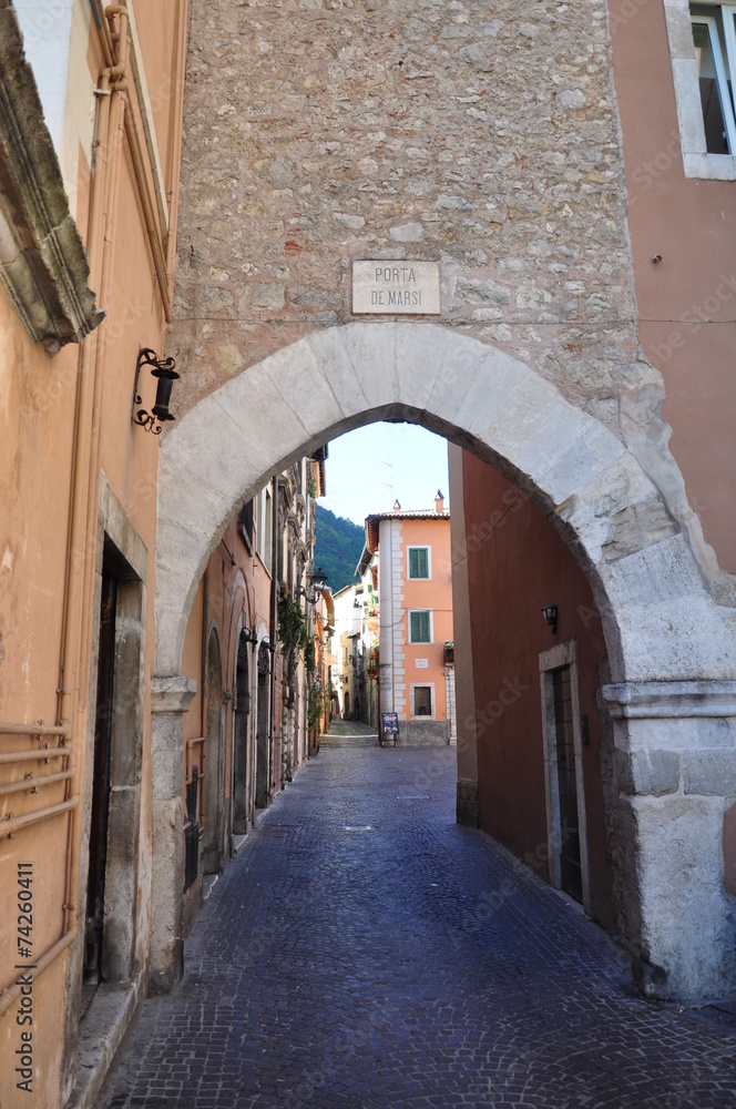 Small town of Tagliacozzo, Abruzzo, Italy