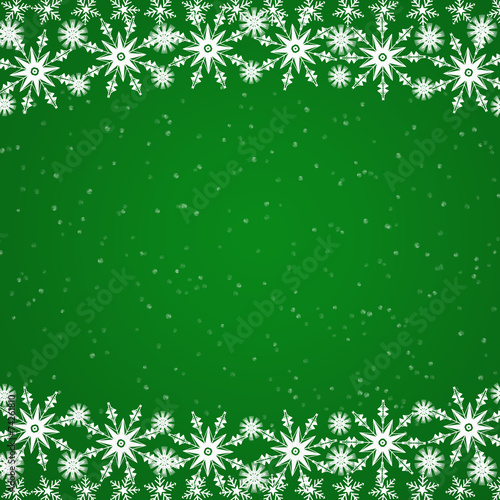 Green Christmas border