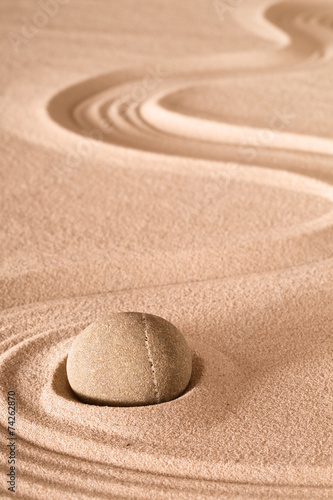 Canvas Print meditation background zen stone
