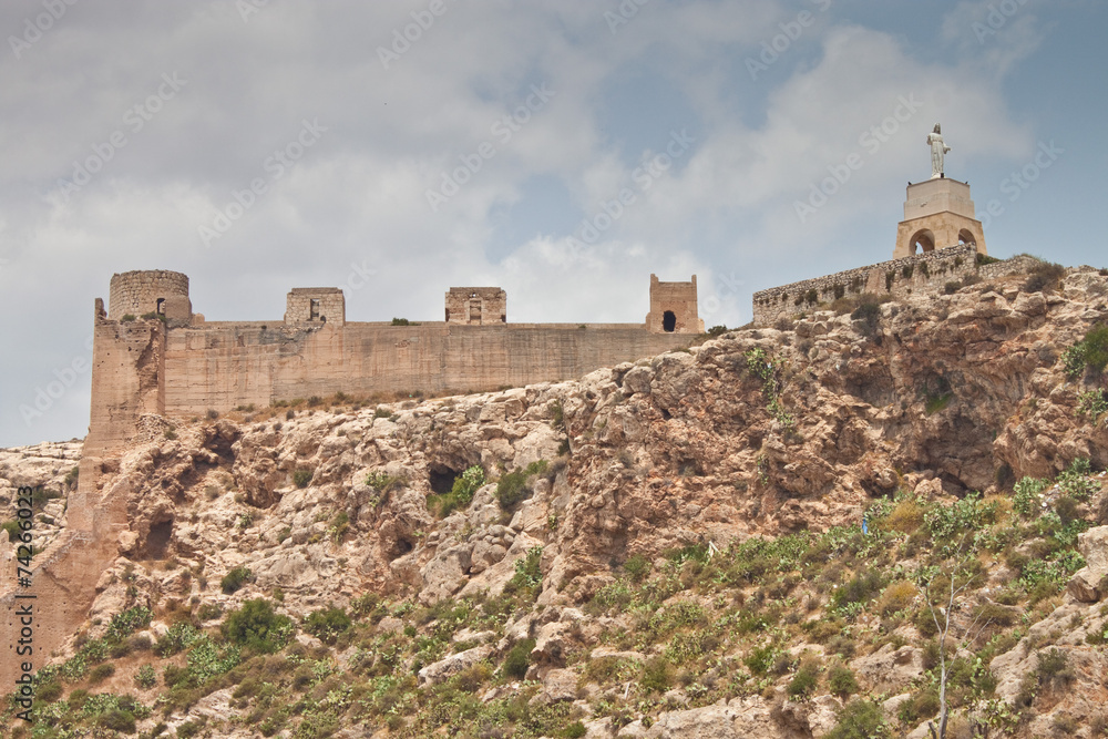 Old fortress Alcazaba in Almeria
