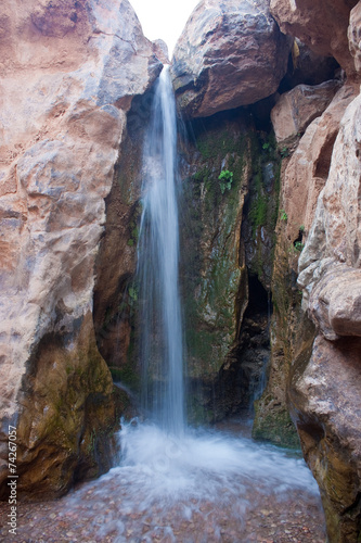 Waterfall in Dades Gorges valley