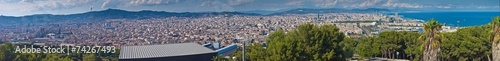 Aerial view of Barcelona