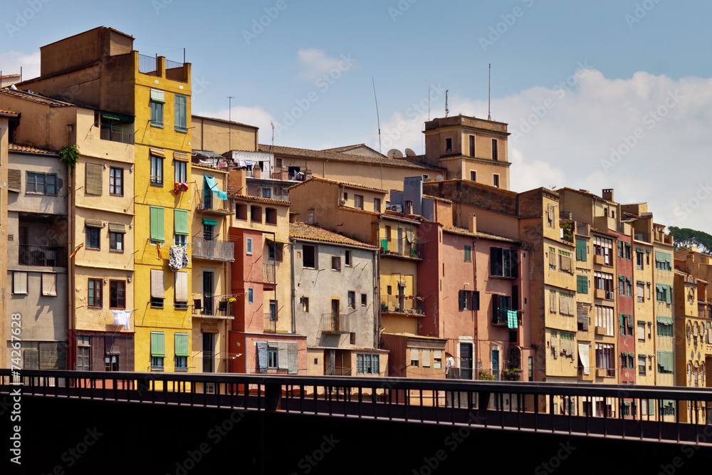 Colorful houses of Girona