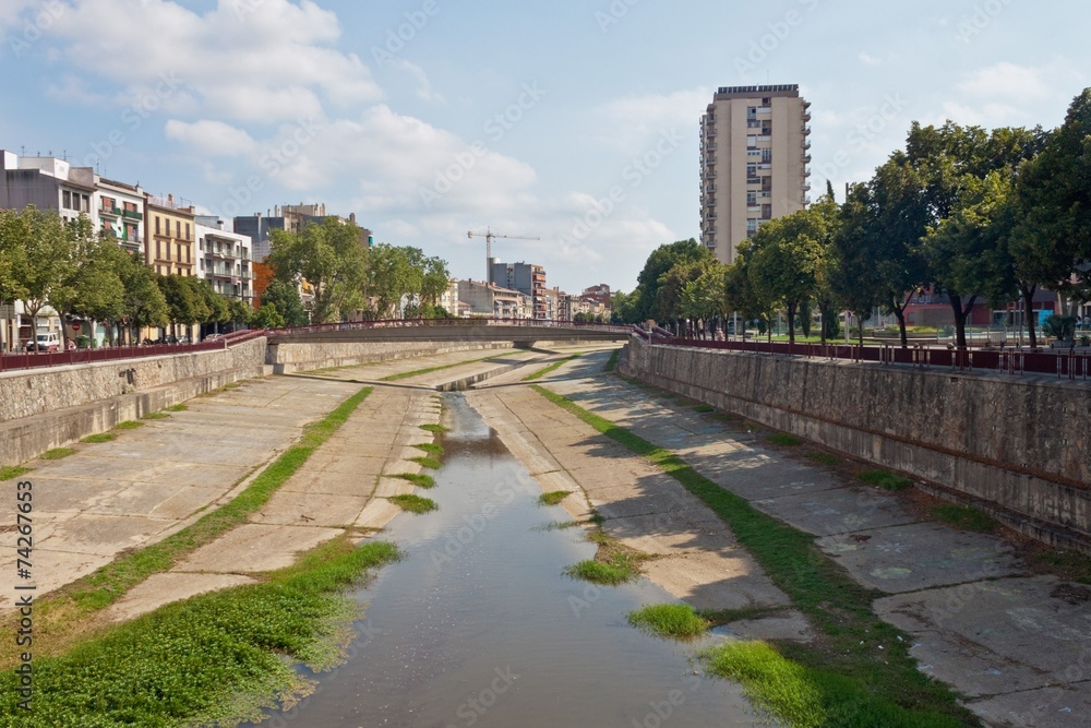 Almost dry river in Girona