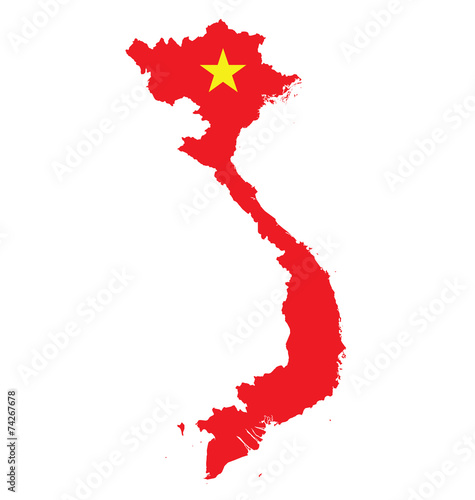 Obraz na plátně Flag of the Socialist Republic of Vietnam