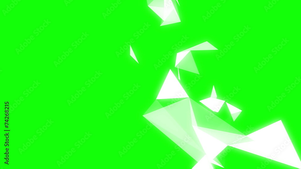 Geometric shapes on green background Geometric shapes on green background