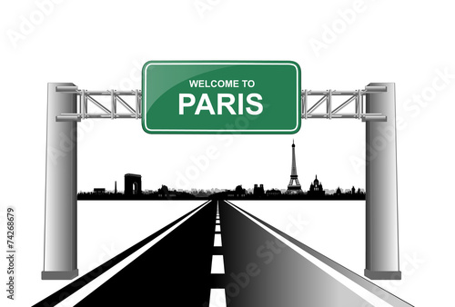 welcome to paris skyline