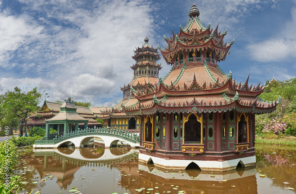 Fototapeta premium Phra Kaew Pavilion, Ancient Cityf Bangkok