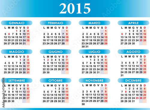 Calendario 2015