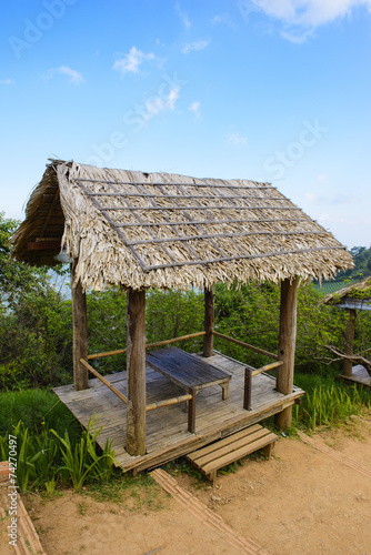 Hut in countryside