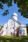 Church of St. Vlasy in Veliky Novgorod, Russia. Was build in 140