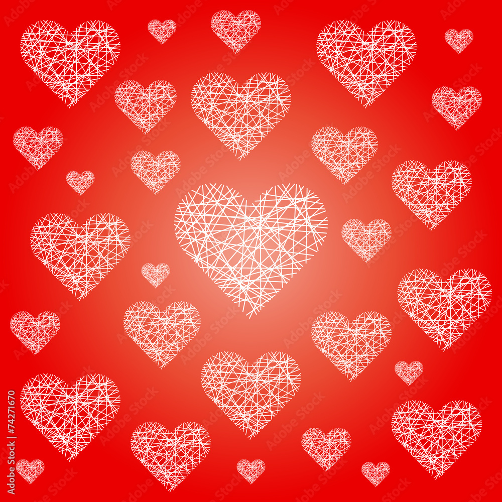 red valentine pattern background with white sketchy hearts red valentine pattern background with white sketchy hearts