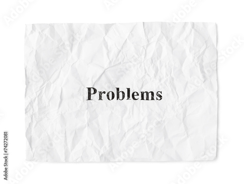 Crumpled paper Problems