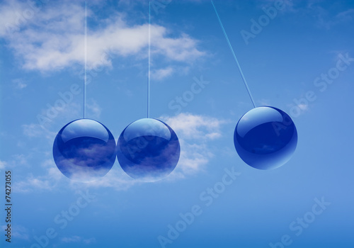 Blue Ball Background