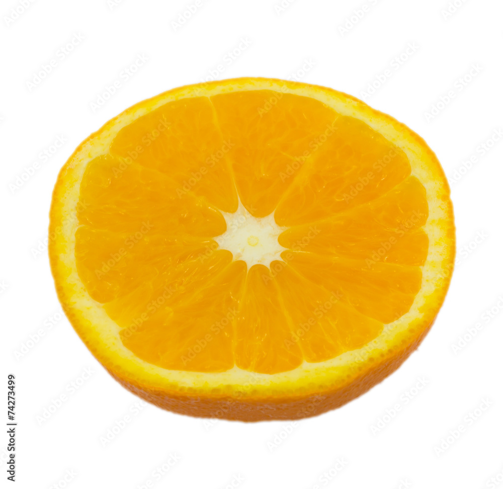 orange slice isolated on white background orange slice isolated on white background