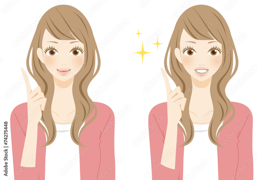 笑顔の女性 ポイント 笑顔の女性 ポイント
