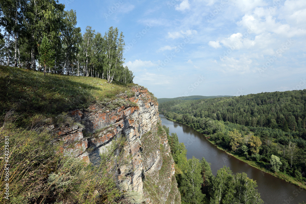 rocks and pines of the Urals