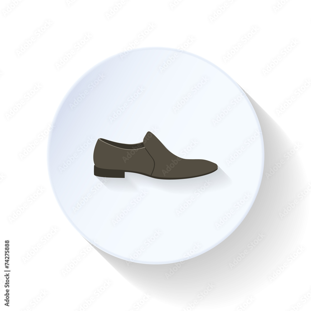 Low shoe flat icon Low shoe flat icon